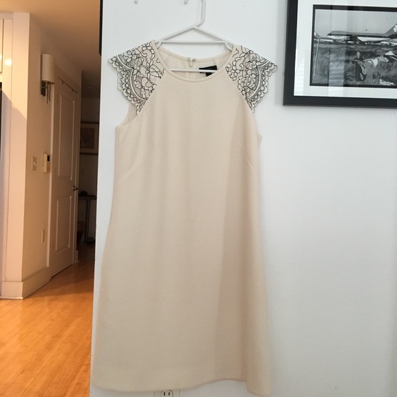 J.Crew Lace Edged Cap Sleeve Dress - Picture 2 of 8